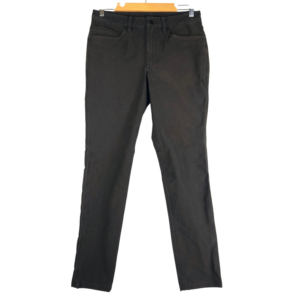 Lululemon ABC Pant Slim Black Utilitech 5 Pocket Trousers M5ABNS 30 (Fits 31)